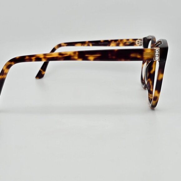 XOXO St. Augustine Tortoise Rhinestone Sunglasses Frame w/ Case 55-19-140 - Picture 6 of 16